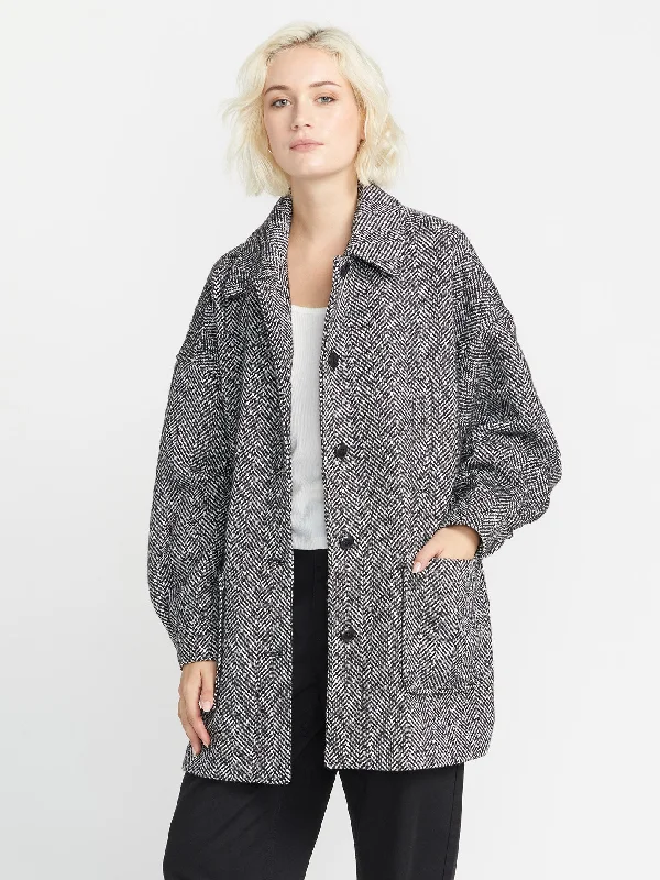 Beegy Coat - HEATHER GREY Hooded Puffer Anorak