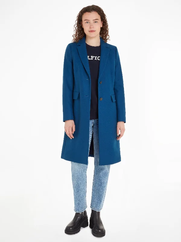 Classic Wool Blend Coat Chic Winter Coat